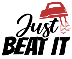 Just beat it. Kitchen quotes, funny kitchen sayings, short, cooking, Cricut designs, free, clip art, svg file, template, pattern, stencil, silhouette, cut file, design space, shirt, cup, DIY crafts and projects, embroidery.