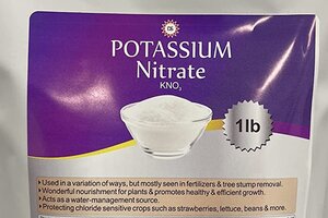 Chemical stump removal potassium nitrate