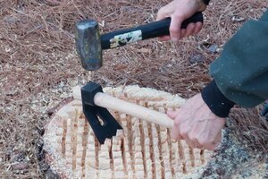 Stump removal adze hammer.