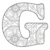 Letter g Adult Coloring pages alphabet and letter coloring sheets printable free stencil, font, clip art, template, large alphabet and number design, print, download, diy crafts.