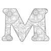 Letter m Adult Coloring pages alphabet and letter coloring sheets printable free stencil, font, clip art, template, large alphabet and number design, print, download, diy crafts.