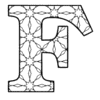 Letter f Coloring Pages Kids and Adults printable free stencil, font, clip art, template, large alphabet and number design, print, download, diy crafts.