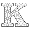 Letter k Coloring Pages Kids and Adults printable free stencil, font, clip art, template, large alphabet and number design, print, download, diy crafts.