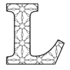 Letter l Coloring Pages Kids and Adults printable free stencil, font, clip art, template, large alphabet and number design, print, download, diy crafts.