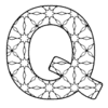 Letter q Coloring Pages Kids and Adults printable free stencil, font, clip art, template, large alphabet and number design, print, download, diy crafts.