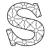 Letter s Coloring Pages Kids and Adults printable free stencil, font, clip art, template, large alphabet and number design, print, download, diy crafts.