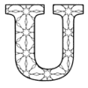Letter u Coloring Pages Kids and Adults printable free stencil, font, clip art, template, large alphabet and number design, print, download, diy crafts.