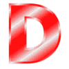 Letter d Alphabet Letters stylish creative letter designs gradient and bevel printable free stencil, font, clip art, template, large alphabet and number design, print, download, diy crafts.