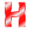 Letter h Alphabet Letters stylish creative letter designs gradient and bevel printable free stencil, font, clip art, template, large alphabet and number design, print, download, diy crafts.