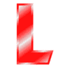 Letter l Alphabet Letters stylish creative letter designs gradient and bevel printable free stencil, font, clip art, template, large alphabet and number design, print, download, diy crafts.
