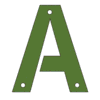Letter a Army Font stencil font us military printable free stencil, font, clip art, template, large alphabet and number design, print, download, diy crafts.