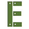 Letter e Army Font stencil font us military printable free stencil, font, clip art, template, large alphabet and number design, print, download, diy crafts.