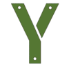 Letter y Army Font stencil font us military printable free stencil, font, clip art, template, large alphabet and number design, print, download, diy crafts.
