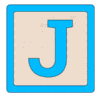 Letter j Baby Blocks wooden blocks, building blocks printable free stencil, font, clip art, template, large alphabet and number design, print, download, diy crafts.