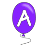 Letter a Balloon Alphabet balloon font, lettering, font generator printable free stencil, font, clip art, template, large alphabet and number design, print, download, diy crafts.