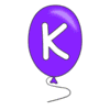 Letter k Balloon Alphabet balloon font, lettering, font generator printable free stencil, font, clip art, template, large alphabet and number design, print, download, diy crafts.