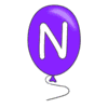 Letter n Balloon Alphabet balloon font, lettering, font generator printable free stencil, font, clip art, template, large alphabet and number design, print, download, diy crafts.