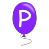 Letter p Balloon Alphabet balloon font, lettering, font generator printable free stencil, font, clip art, template, large alphabet and number design, print, download, diy crafts.