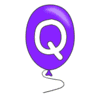 Letter q Balloon Alphabet balloon font, lettering, font generator printable free stencil, font, clip art, template, large alphabet and number design, print, download, diy crafts.