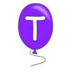 Letter t Balloon Alphabet balloon font, lettering, font generator printable free stencil, font, clip art, template, large alphabet and number design, print, download, diy crafts.
