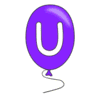 Letter u Balloon Alphabet balloon font, lettering, font generator printable free stencil, font, clip art, template, large alphabet and number design, print, download, diy crafts.