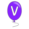 Letter v Balloon Alphabet balloon font, lettering, font generator printable free stencil, font, clip art, template, large alphabet and number design, print, download, diy crafts.