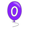 Letter 0 Balloon Alphabet balloon font, lettering, font generator printable free stencil, font, clip art, template, large alphabet and number design, print, download, diy crafts.
