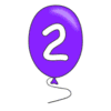 Letter 2 Balloon Alphabet balloon font, lettering, font generator printable free stencil, font, clip art, template, large alphabet and number design, print, download, diy crafts.