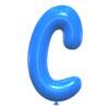 Letter c Balloon Font balloon lettering, font generator printable free stencil, font, clip art, template, large alphabet and number design, print, download, diy crafts.