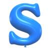 Letter s Balloon Font balloon lettering, font generator printable free stencil, font, clip art, template, large alphabet and number design, print, download, diy crafts.