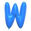 Letter w Balloon Font balloon lettering, font generator printable free stencil, font, clip art, template, large alphabet and number design, print, download, diy crafts.