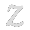 Letter z Bold Script  printable free stencil, font, clip art, template, large alphabet and number design, print, download, diy crafts.