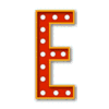 Letter e Broadway font marquee letters with lights printable free stencil, font, clip art, template, large alphabet and number design, print, download, diy crafts.