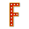 Letter f Broadway font marquee letters with lights printable free stencil, font, clip art, template, large alphabet and number design, print, download, diy crafts.