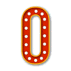 Letter o Broadway font marquee letters with lights printable free stencil, font, clip art, template, large alphabet and number design, print, download, diy crafts.