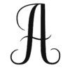 Letter a Calligraphy  cursive capital letter monograms fancy printable free stencil, font, clip art, template, large alphabet and number design, print, download, diy crafts.