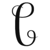 Letter c Calligraphy  cursive capital letter monograms fancy printable free stencil, font, clip art, template, large alphabet and number design, print, download, diy crafts.