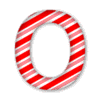 Letter o Candy Cane Clipart 3D Christmas font, stripes, lettering  printable free stencil, font, clip art, template, large alphabet and number design, print, download, diy crafts.