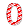 Letter 0 Candy Cane Clipart 3D Christmas font, stripes, lettering  printable free stencil, font, clip art, template, large alphabet and number design, print, download, diy crafts.