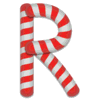 Letter r Candy Cane Stripes Christmas, font, alphabet, lettering printable free stencil, font, clip art, template, large alphabet and number design, print, download, diy crafts.