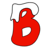 Letter b Christmas Letters snow printable free stencil, font, clip art, template, large alphabet and number design, print, download, diy crafts.