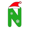 Letter n Christmas Font snowflakes, stocking hat, merry, holiday printable free stencil, font, clip art, template, large alphabet and number design, print, download, diy crafts.