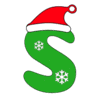Letter s Christmas Font snowflakes, stocking hat, merry, holiday printable free stencil, font, clip art, template, large alphabet and number design, print, download, diy crafts.