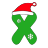 Letter x Christmas Font snowflakes, stocking hat, merry, holiday printable free stencil, font, clip art, template, large alphabet and number design, print, download, diy crafts.
