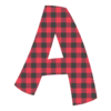 Letter a Plaid Letters colorful fun font, buffalo printable free stencil, font, clip art, template, large alphabet and number design, print, download, diy crafts.