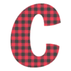 Letter c Plaid Letters colorful fun font, buffalo printable free stencil, font, clip art, template, large alphabet and number design, print, download, diy crafts.