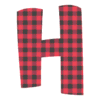 Letter h Plaid Letters colorful fun font, buffalo printable free stencil, font, clip art, template, large alphabet and number design, print, download, diy crafts.