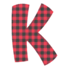Letter k Plaid Letters colorful fun font, buffalo printable free stencil, font, clip art, template, large alphabet and number design, print, download, diy crafts.