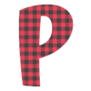 Letter p Plaid Letters colorful fun font, buffalo printable free stencil, font, clip art, template, large alphabet and number design, print, download, diy crafts.