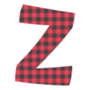Letter z Plaid Letters colorful fun font, buffalo printable free stencil, font, clip art, template, large alphabet and number design, print, download, diy crafts.